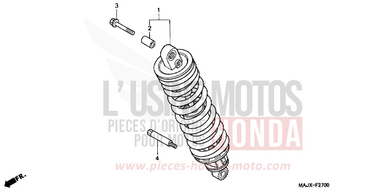 KISSEN, HINTEN von Pan-European ABS MIDDY BLUE METTALIC (B162) von 2000